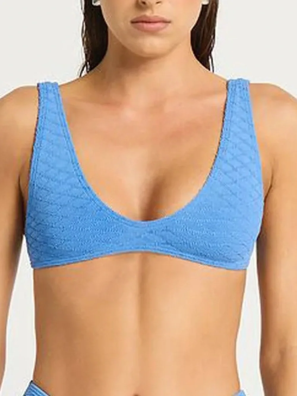 Bond eye Diamond Jacquard Scout Crop French Blue